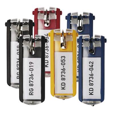 Durable Schlüsselanhänger, KEY CLIP, sortiert, Großpackung mit 24 Stück