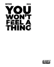 You Won't Feel a Thing 1 Black Sketch Variant Scott Snyder Jock DSTLRY New NM