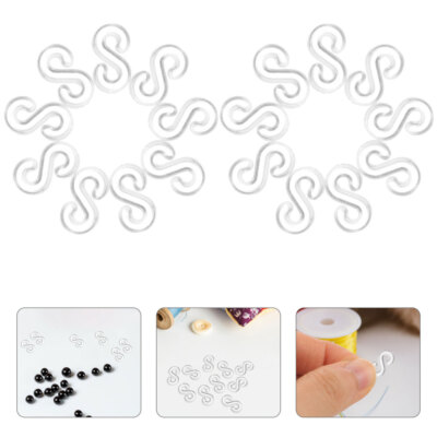 WJRQD Pack of 500 accessories, plastic loom straps, S-clips for making bracelets and jewellery, colourful elastic hook clasps included, locking tool for easy work