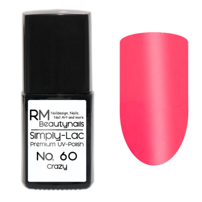 10ml UV Gel Lack Polish Crazy Pink Gelpolish Farbgel Pinsel Flasche Nail Art