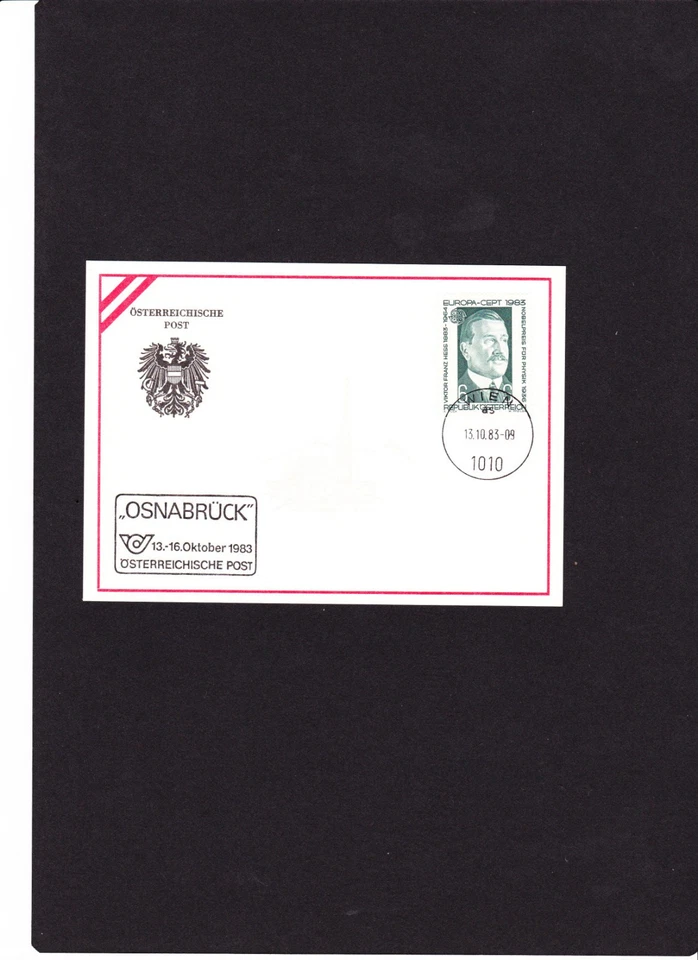 Österreichische Ausstellungskarte " Osnabrück " vom 13.-16.10.1983, TOP !    CAC - Bild 1 von 1