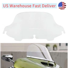 8" Wave Windshield Clear Screen For Harley Touring Electra Street Glide 96-13