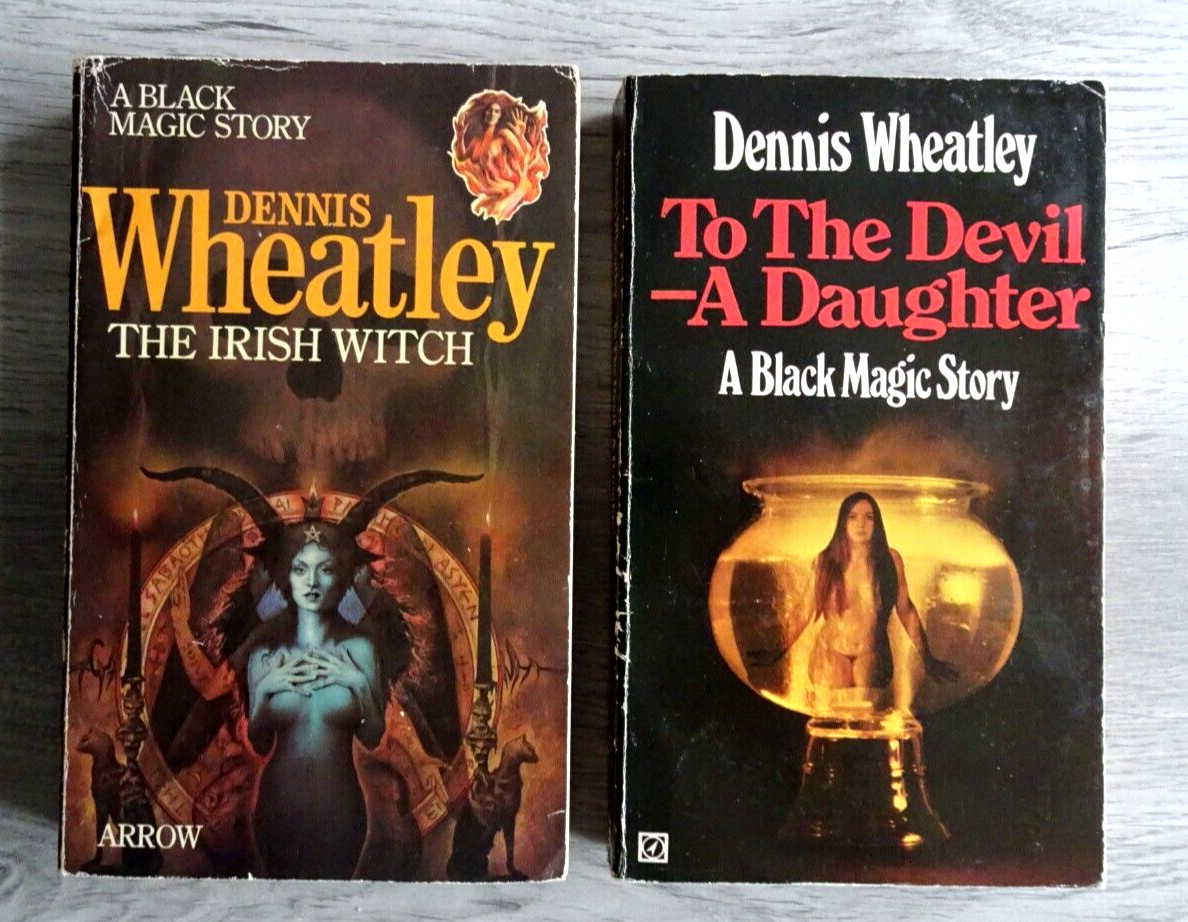 Dennis Wheatley Book X 2 To the Devil a Daughter The Irish Witch Vintage Horror