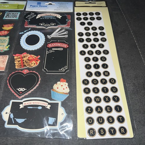 Menge Aufkleber, Kochen, Kochen, Kekse, Briefe, Verzierungen Scrapbooking - Bild 4 von 5