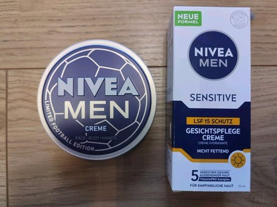 Bundle NIVEA MEN Sensitive Gesichtspflege Creme LSF 15, 75ml und Nivea Men Creme