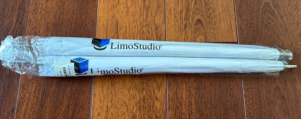 Limostudio 2 x 33'' Diameter Studio Light White Umbrellas Light Diffuser New - Image 3 of 4