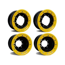 YFZ 450 450R Front Rear Wheels Beadlock 10x5 9x8 Alba Racing OEM Matte BY32