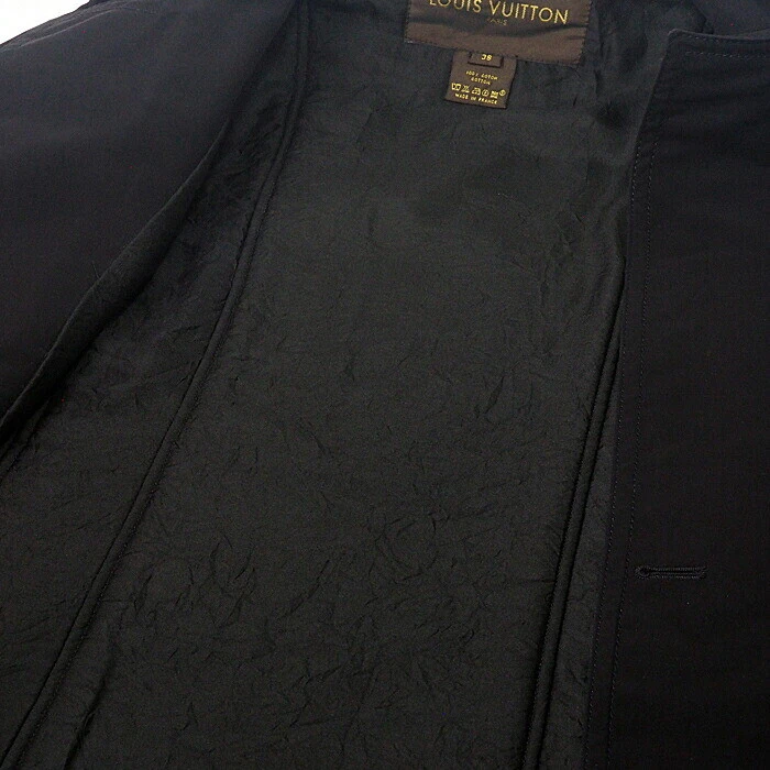 LOUIS VUITTON（LV） Autentica giacca donna LOUIS VUITTON nera usata dal Giappone taglia 38 M 2505TY