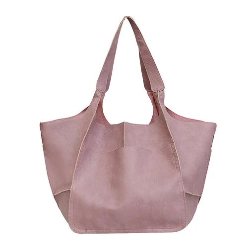 Women Large Capacity Soft Leather Casual Tote Shoulder Bag Retro Shopper Handbag - Picture 29 of 35