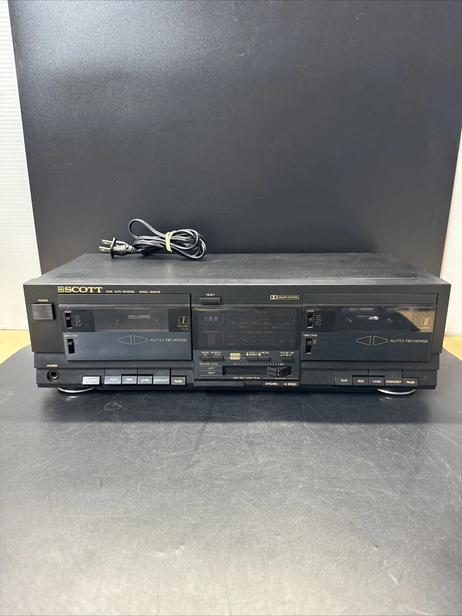 Lecteur Enregistreur Cassette Audio SCOTT 6100 - Argenté - Avec Prise Casque