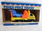 Vintage 1979 Fisher Price Trucks Race Car Rig Husky Helper no. 320 in box