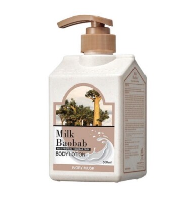 Milk Baobab Body Lotion Ivory Musk 16.9OZ Moisturizer Smoothing Skin K beauty