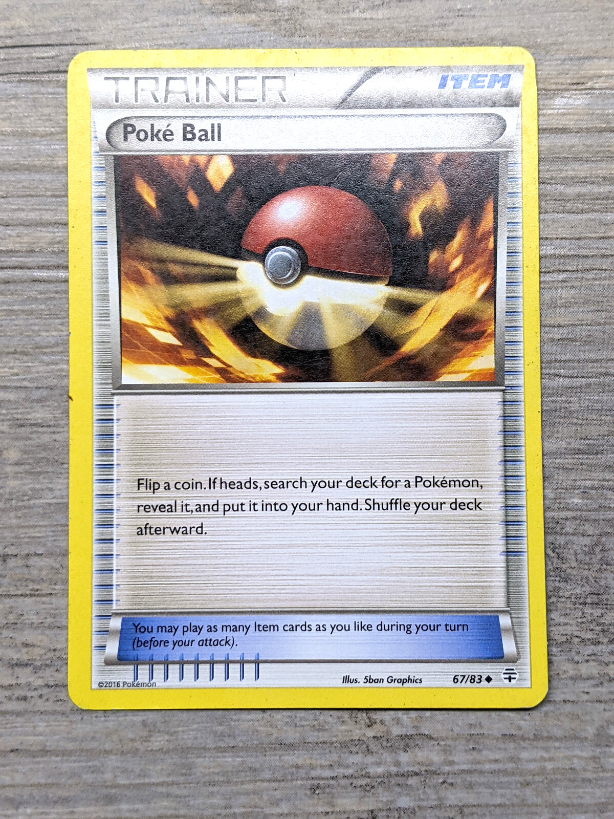 2016 Poké Ball Item Trainer 67/83 - Generations - Pokemon TCG
