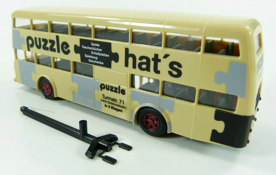 Büssing Doppeldecker Bus Puzzle hat's / Turmstr. 71 H0 Classic 1:87 [ST] - Bild 3 von 3