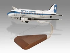 Douglas DC-3 Starways Desk Wood Airplane New Model Large Scale 1/72
