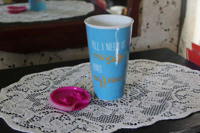 All I Need Is Mascara and Caffeine Coffee Sippy Mug | eBay