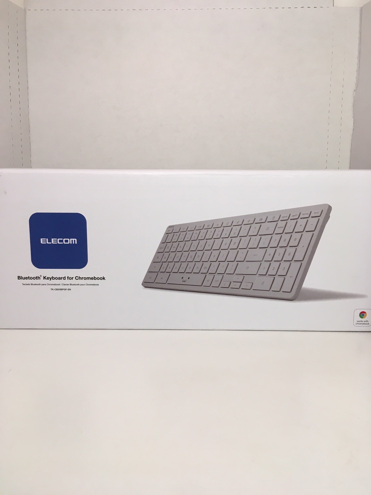 ELECOM Bluetooth Keyboard For Chromebook (Gray) TK-CB03BPGF-EN - New