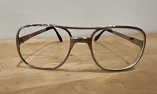 Vintage Luxottica Natural Eyeglass Frame 135 italy Armand Silver