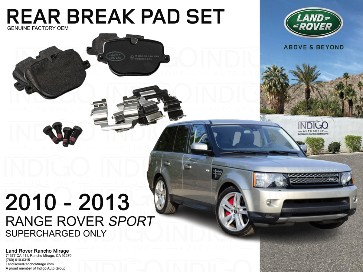 OEM LAND ROVER REAR BRAKE PAD SET RANGE ROVER SPORT SUPERCHARGED