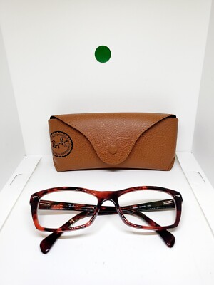 RAY BAN Tortoise Red Eyeglasses RB 5255 5948 53-16-135 Frames Only