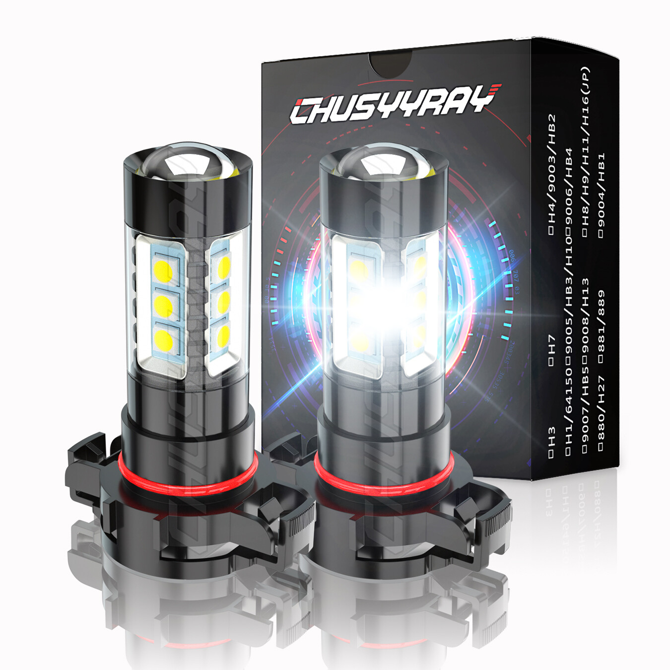 For Citroën DS3 2010-14 - 2x H16/5202/PSX24W LED Front Fog Light Lamp 12V 6000K