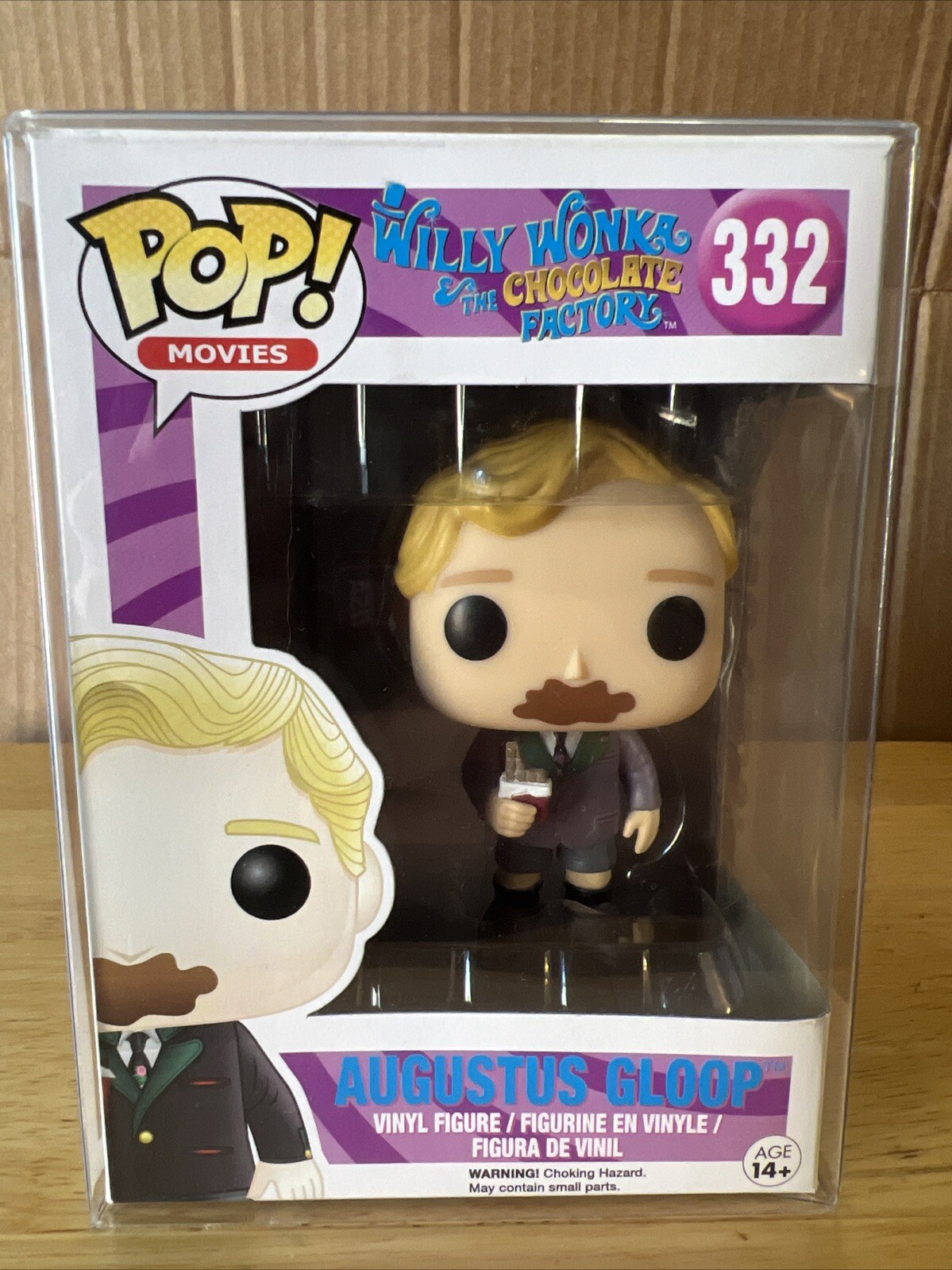 Funko Pop Augustus Gloop #332 Used Protector Included Minor Box Damage
