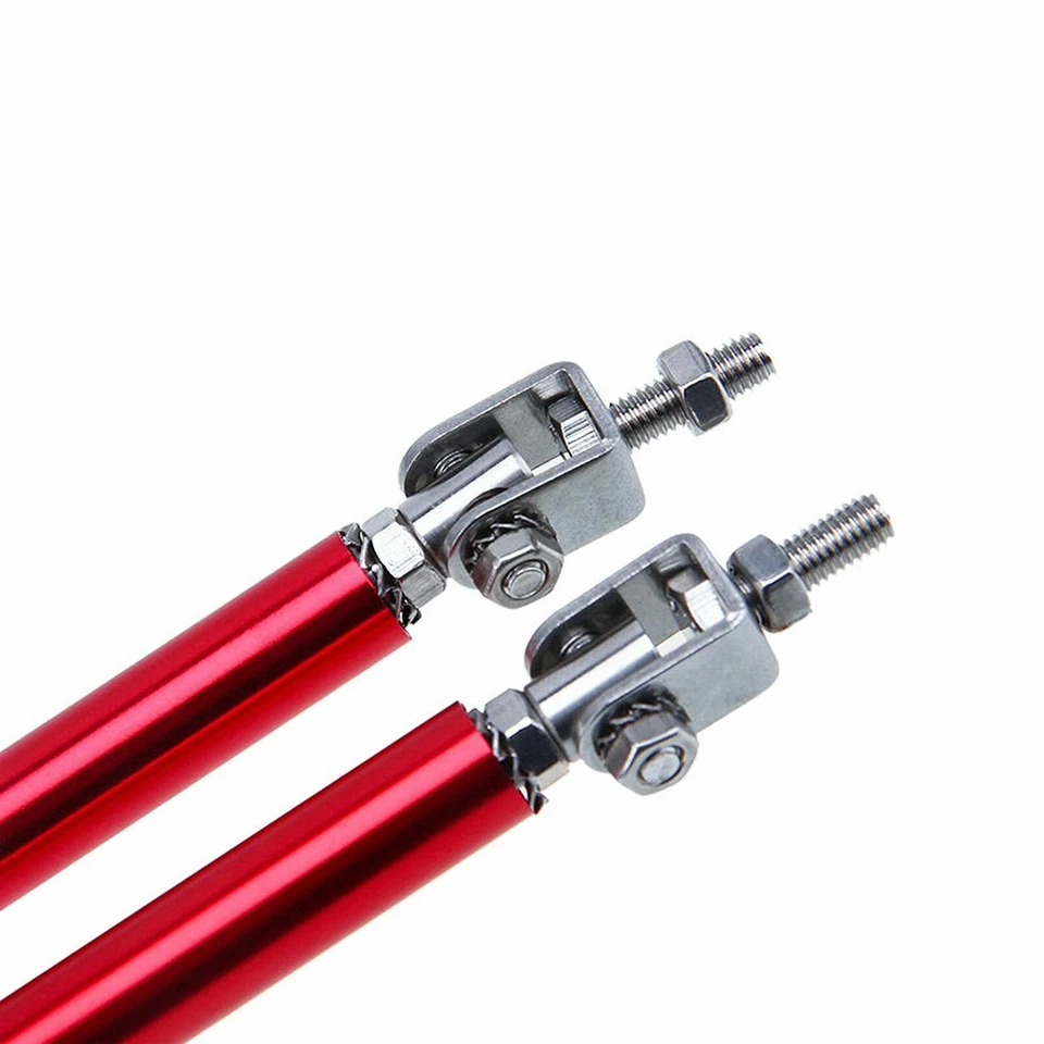 Красный регулируемый разветвитель кромок бампера 8–11 дюймов стойка анкерная опора для Mazda Volvo - Изображение 2 из 4