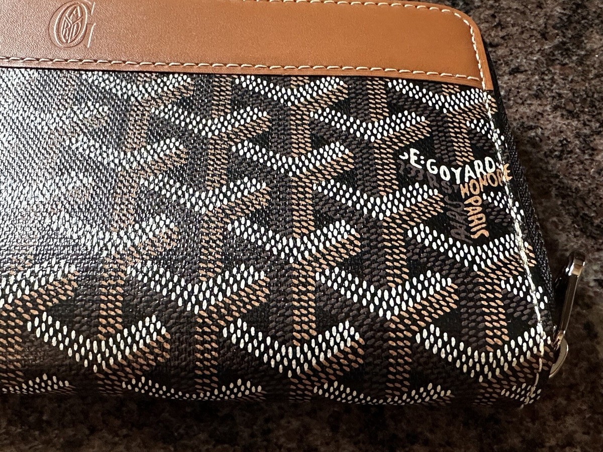 Goyard ZIP Wallet ブラック/ブラウン Goyard Black Matignon Zip Around Wallet GM - Ann's Fabulous