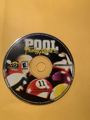 Pool Friday Nights 3D (PC, 2003) Disc Only, Pre-owned