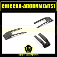 CONSOLE STEERING WHEEL FRAME TRIM COVER FOR FORD MUSTANG 2009-2013 CARBON FIBER 