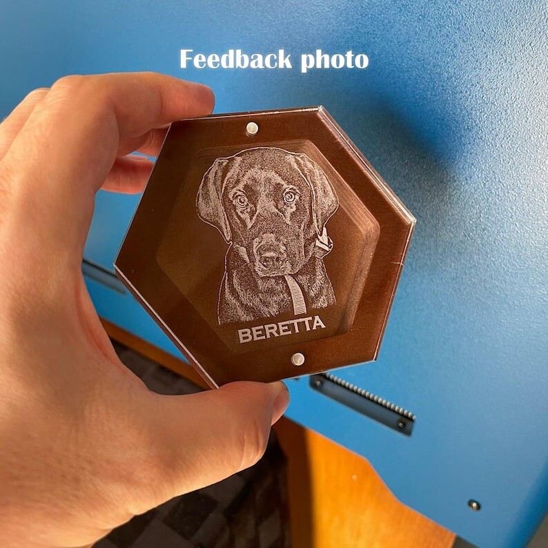 Custom Pet Hair Keepsake Memorial Box, Engraved Loss of Pet Gifts, Dog Lovers