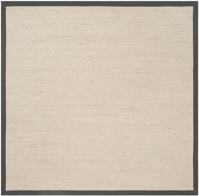 Safavieh Power Loomed Natural Fiber Collection Natural/Grey Area Rugs - NF131B