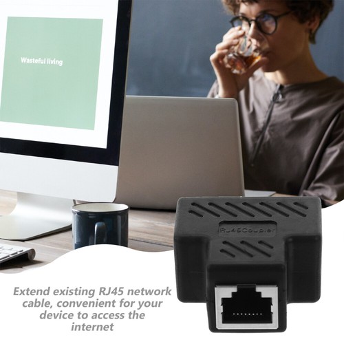 Cable Adapter Tee-head Splitter Ethernet High Speed Extender Connector - 第 7/12 張圖片