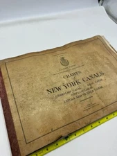 1948 US ARMY LAKE SURVEY CHARTS OF NEW YORK CANALS FAIR CONDITION