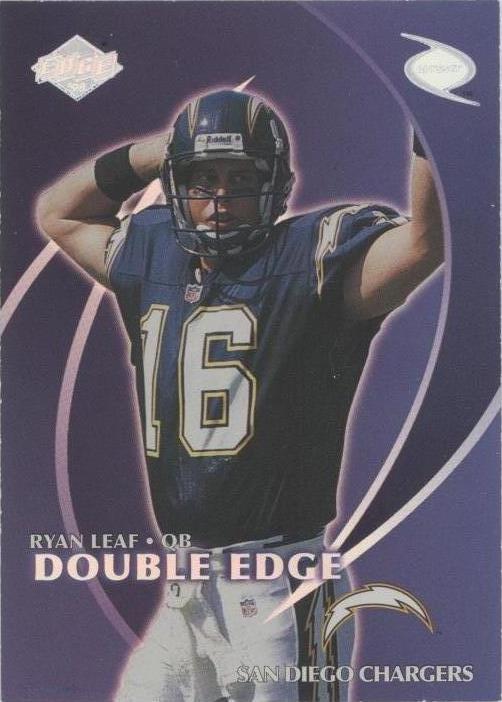 1998 Collector's Edge Odyssey Brett Favre Ryan Leaf #2B - 1 of 2