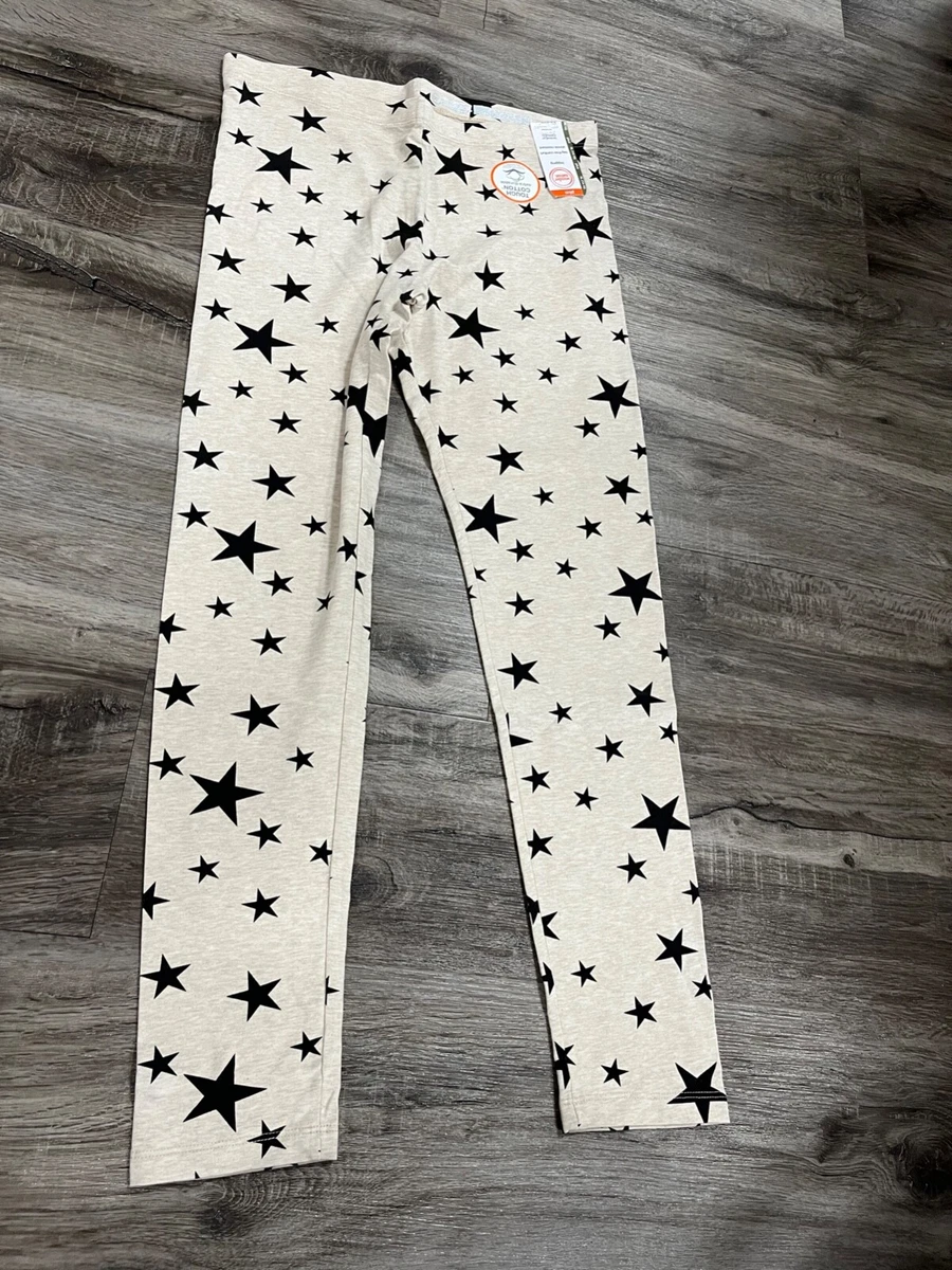 Wonder Nation Girls Star Pattern Leggings, Beige Size XL (14-16)