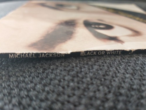 12" MICHAEL JACKSON Black or White Instrumental Bad Thriller 45 RPM 91 1st press - Foto 3 di 3