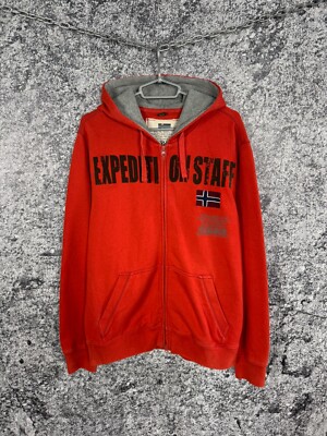 Men's Napapijri Full Zip Hoodie Expedition Staff Outdoor Trekking