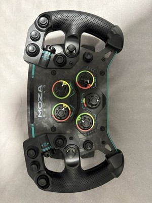 Moza R9 Wheelbase und Moza GS V2 Racing Wheel Set mit Tischhalterung Wie Neu