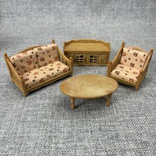 Epoch Calico Critters Sylvanian Families Floral Living Room Furniture Set 4pc