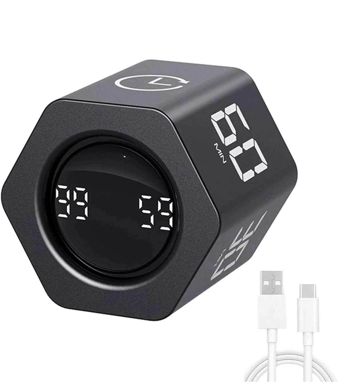 Productivity Timer 1, 5, 10, 30, 60 Minutes Preset, Desk Cube Timer with Gravity
Opens in a new wind