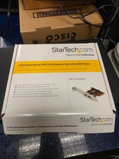 StarTech 2 Port PCI Express SuperSpeed USB 3.0 Card with SATA Power. BRAND NEW
