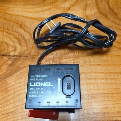 Lionel Transformer Model 4065 Analog 120V AC 0-18VDC 19VAC 5.5VA Black Red