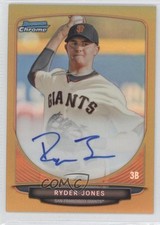 2013 Bowman Draft Chrome Prospect Gold Refractor 16/50 Ryder Jones Auto 1z2