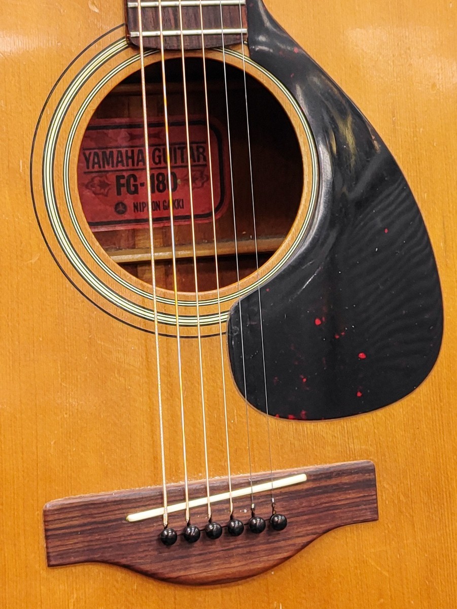 Yamaha FG-180 Jumbo Dreadnought Acoustic Guitar Nippon Gakki Red
