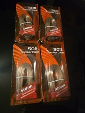 Lot Of 4 50ft Speaker Cable 24 Gauge Sealed