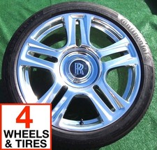 Factory Rolls Royce Wraith Wheels Tires Polished Dawn Oem Genuine 21 Inch Ghost