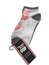 Tootsie Roll Pop Socks 2 Pack Womens Low Cut Candy Graphic Cute NWT