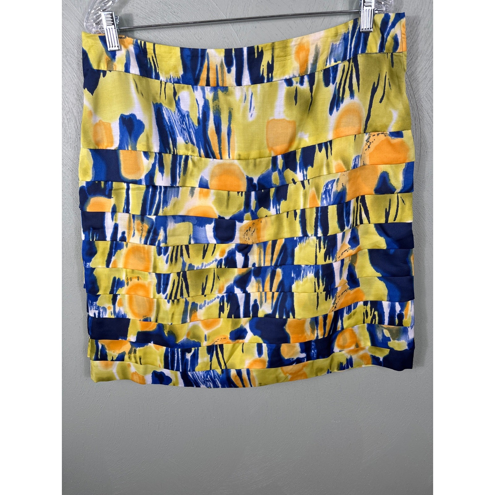 Calvin Klein Women's Size 16 Multicolor Abstract Graphic Tiered Pencil Skirt NWT thumbnail 9