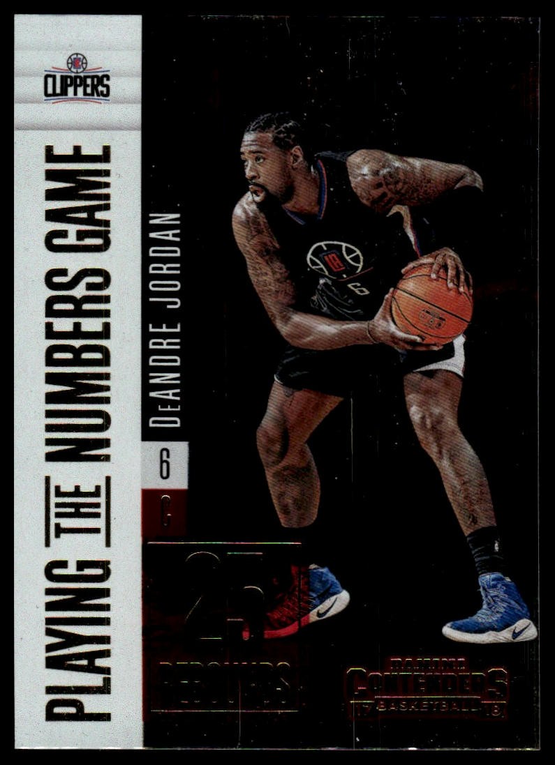 2017-18 Panini Contenders DeAndre Jordan #22 Playing the Numbers Game